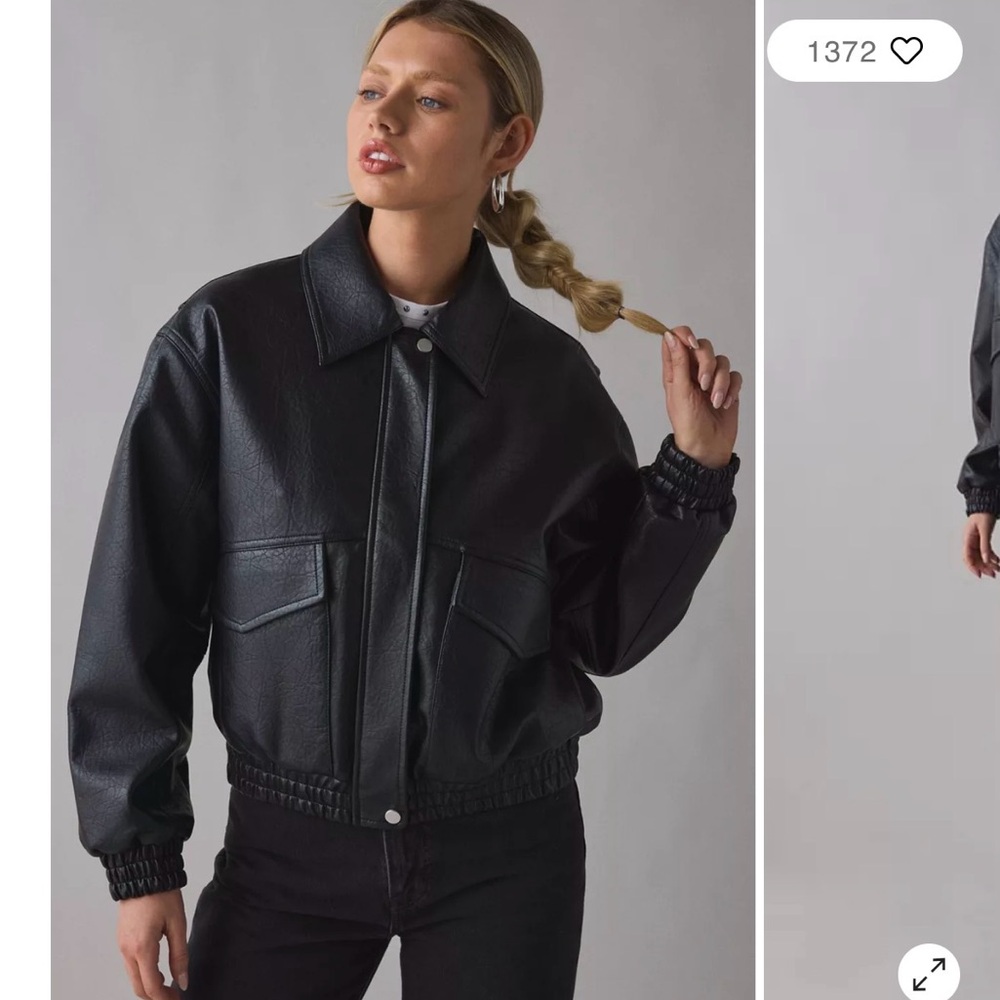 Urban Outfitters Casey Faux Leather Moto Jacket